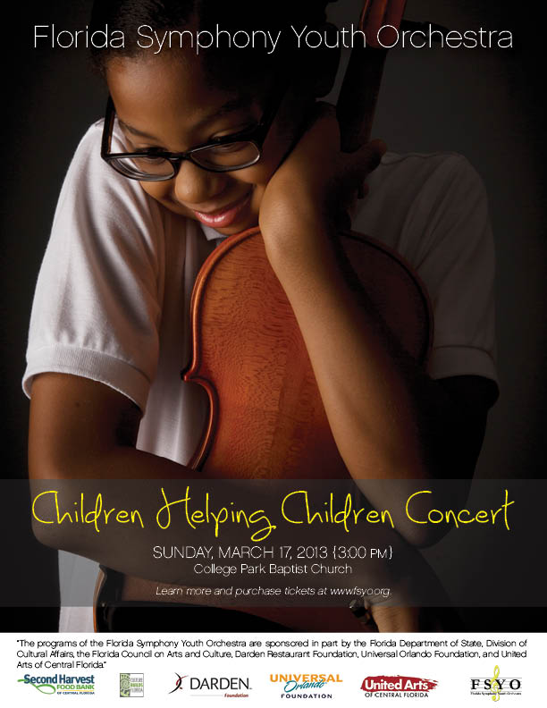 2012-13 FSYO Concert Poster Children Helping Children