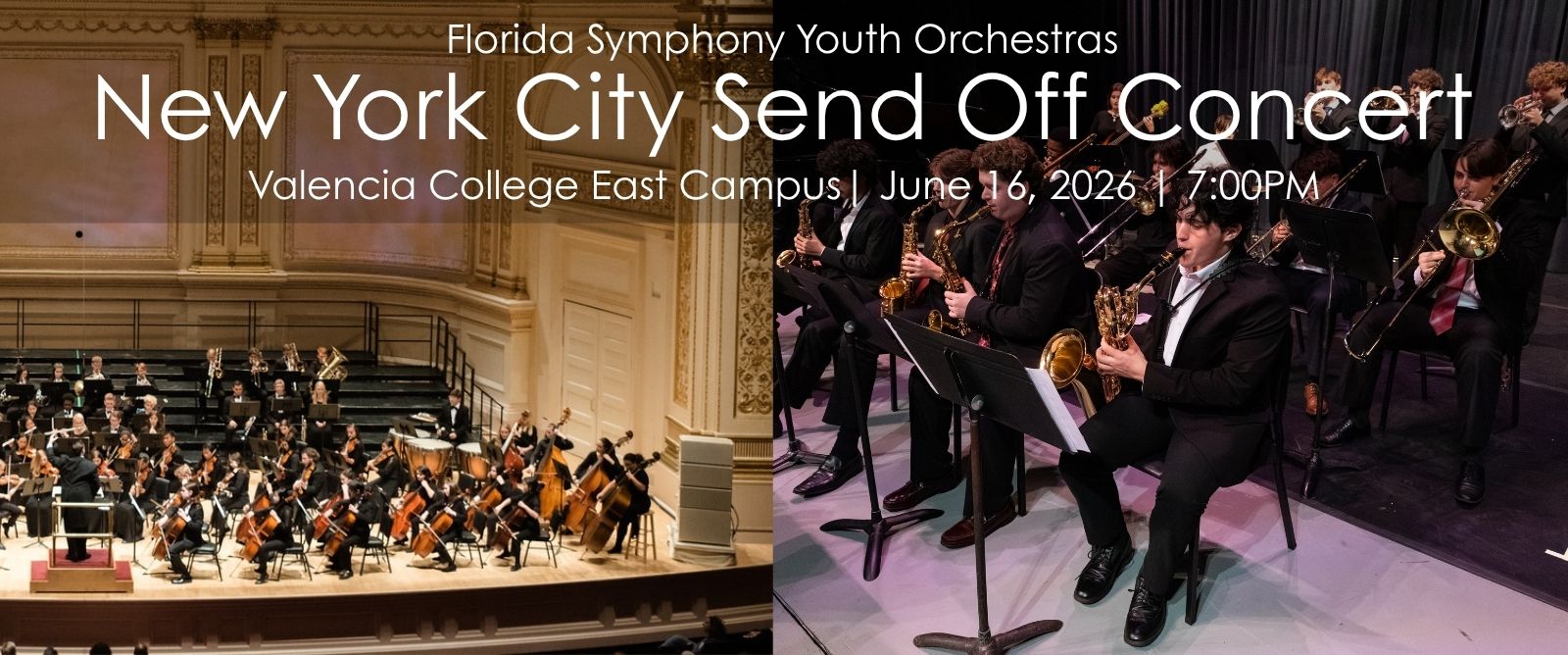 NYC Send Off Concert Banner